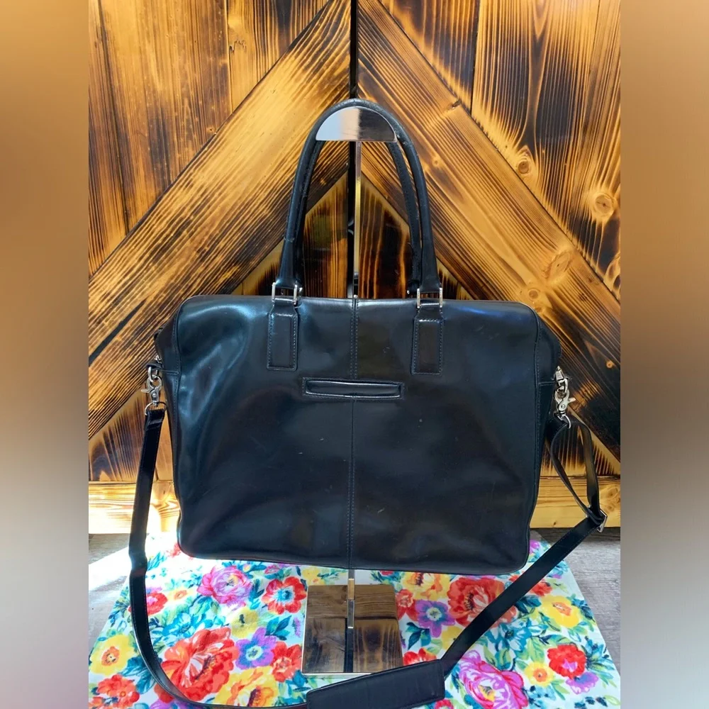 Franklin Convey Black Leather Co-Ed briefcase